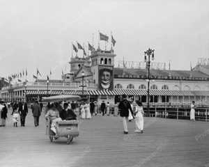 Steeplechase Pier NJ Vintage 8x10 Reprint Of Old Photo - Picture 1 of 1