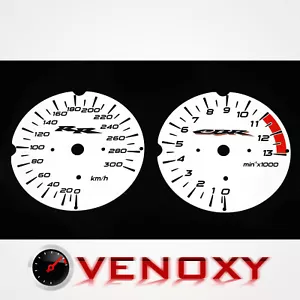 Honda CBR 900 RR 919 SC33 1998-1999 KM/H Aftermarket White Gauge Faces - Picture 1 of 1