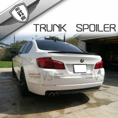 Fits 11-17 BMW F10 5-Series Sedan Performance Style Rear Trunk Spoiler Wing ABS - Image 1 of 3