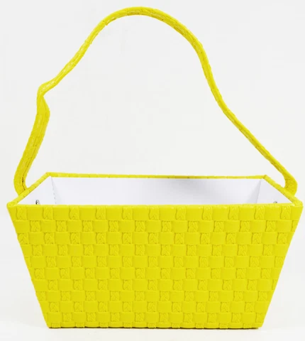 NEW Cute Woven Paperboard Trays Decorative Gift Baskets Supplies Assorted Colors Cover