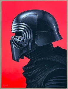 RETRATO MONDO STAR WARS KYLO REN IMPRESIÓN GICLEE MIKE MITCHELL S/N #1599/1655 - Imagen 1 de 1