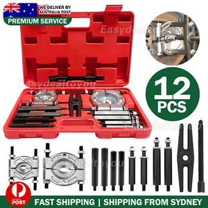 12PCS Bearing Splitter Gear Puller Fly Wheel Separator Tool Kit Set With Box - Picture 1 of 10