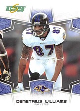 2008 Score Football Pick Your Card Complete Your Set