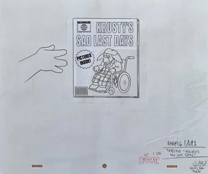 Raro programa de televisión SIMPSON fondo original animación arte dibujo celular Simpson #112 - Imagen 1 de 1