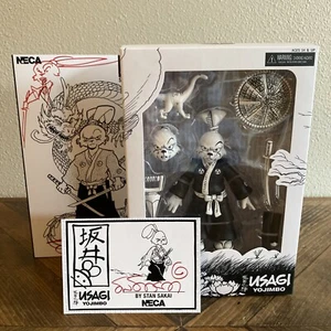 NECA TMNT Usagi Yojimbo Figure Stan Sakai Edition Black & White Signed/Remarque - Picture 1 of 20