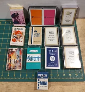 13 mazzi di carte da gioco - vintage - delta, sigarette, Fox Lake & Mini - Foto 1 di 5