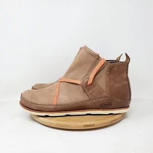 Chaco Boots Womens 9 Brown Leather Chelsea Bootie Cottage Shoes - Picture 1 of 12