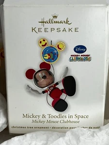 Hallmark Mickey Mouse And Toodles In Space 2011 Clubhouse Ornament  - Picture 1 of 5