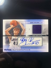 2004-05 Skybox Autographics Andrei Kirilenko Patch Auto #AG-AK