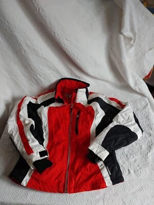 Obermeyer Ridgline Ski  Snowboard Jacket Ladies 4 Red White Black - Image 1 of 4