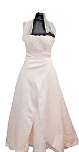 MAGGIE SOTTERO Size 12 Unique soft pink wedding dress veil & wrap stunner - Picture 1 of 22