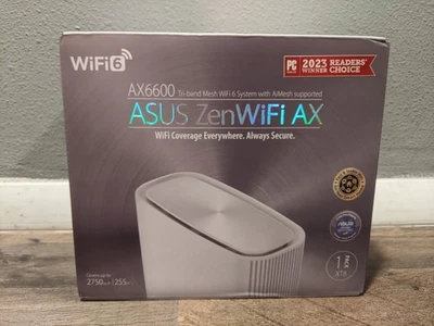 Asus ZenWiFi XT8 1PK AX6600 Tri-Band Mesh WiFi 6 1 Pack AsusWarrantyThru 11/3/25 - Image 1 of 4