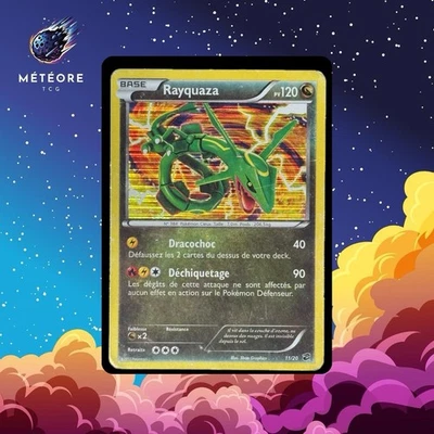 Carte Pokémon Rayquaza 11/20 Holo Noir & Blanc Coffre des Dragons Fr - Photo 1/2