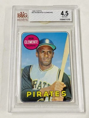 1969 TOPPS BOB CLEMENTE BVG 4.5 VGEX+ LOOKS WAY BETTER SHARP CORNERS ROBERTO HOF - Image 1 of 4
