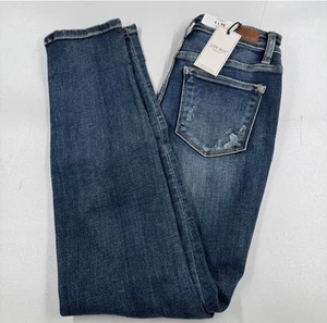 NEW Judy Blue Los Angeles Jeans WOMENS Blue Boyfriend Fit Distressed SIZE 1/25 - Picture 1 of 24