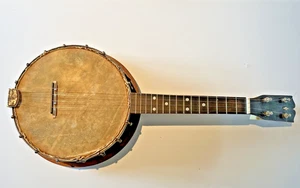 Antikes Banjo Ukulele Instrument 22x9,5 - Bild 1 von 8