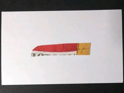 Paul Gillespie (d.1970) Signed Autograph Cut Debut 1942 Chicago Cubs - Image 1 of 2