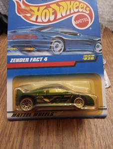 Hot Wheels Zender Fact 4 Green Collector #820 (Yellow Bubble) 1998 China Base  - Bild 1 von 12
