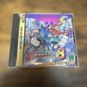 Sega Saturn Rockman 8 Metal Heroes Game, Used, Good Condition