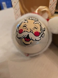 Vidrio adorno árbol de Navidad vintage de Papá Noel - Imagen 1 de 4