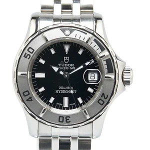 Tudor Hydronaut Watch 99090 Automatic Black Dial Stainless Steel Ladies TUDOR - Picture 1 of 8