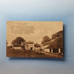 Napoleonic War Postcard 1910 Hououmont Farm Battle Of Waterloo - Picture 1 of 2