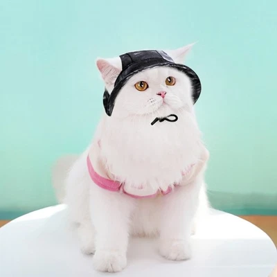 Dog Hat Cat Sunscreen Hats Cute Cap Outdoor Sports Hat with Ear Holes Adjustable - Image 1 of 4