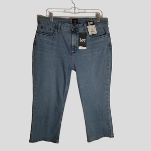 Lee Jeans Women's 16 Capri Bursting Brights Blue Denim New With Tags - Picture 1 of 8