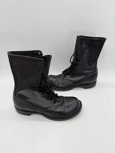 CORCORAN Men's BLACK Leather Lace-Up Jump Boots Military USA 1500 Size 10 D - Picture 1 of 10