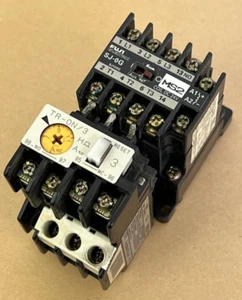 FUJI MAGNETIC CONTACTOR SJ-OG SJ-0G COIL DC24V WITH OVERLOAD RELAY TR-0N/3 7-11A - Picture 1 of 6