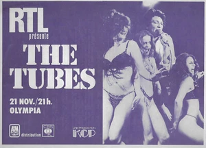 RARE / FLYER - THE TUBES : EN CONCERT LIVE A PARIS ( FRANCE ) 1977 /MINI AFFICHE - Picture 1 of 2