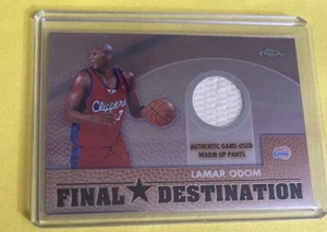 2003 Topps Chrome Lamar Odom Final Destination Gamed Used Pants Card - #FD-LO - Picture 1 of 4
