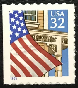 1995 Scott #2920, 32¢, FLAG OVER PORCH - Booklet Single - Mint NH - - Picture 1 of 1