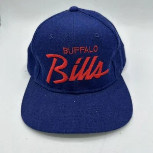 Vintage Buffalo Bills Mens Hat Sports Specialties Wool Script Snapback Blue - Picture 1 of 6