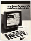 1986 Xerox 6085 Professional Computer System Print Ad Power of Mainframe Network