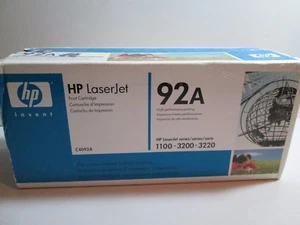 CARTUCHO DE IMPRESIÓN DE TÓNER HP ORIGINAL 92A C4092A negro Laserjet 1100 3200 3220  - Imagen 1 de 4