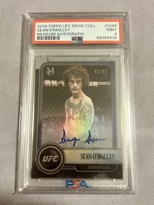 2019 TOPPS UFC MUSEUM "SUGAR" SEAN O'MALLEY AUTO AUTOGRAPH /99 PSA 9