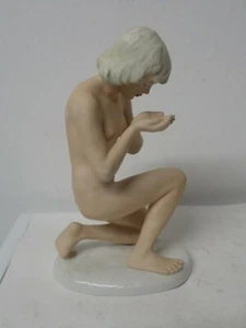 Schöne antike seltene Aktfigur von Schaubach Kunst, signiert Steiner - Bild 1 von 12