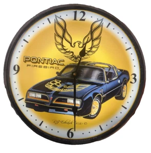 1977 Pontiac Firebird Clock Car Man Cave Nostalgic Smokey Bandit Trans Am - Picture 1 of 10