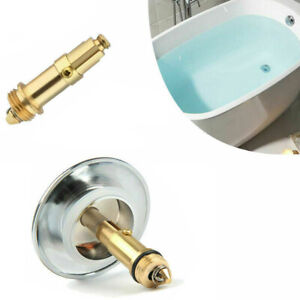 Chrome Easy Pop Up Basin Waste Bathroom Sink Push Button Click Plug Bolt UKED