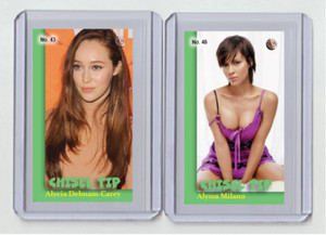 Alycia Debnam-Carey rare MH Chisel Tip #'d x/3 Tobacco card no. 43