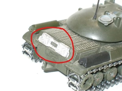 SOLIDO, jerricans en METAL BRUT pour l' arriere du char AMX 30 militaire (R93) - Photo 1/3