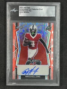 MARIO WILLIAMS - 2022 LEAF FLASH - PRE-PRODUCTION PROOF - 1/1 - KALEIDOSCOPE RED - Bild 1 von 3