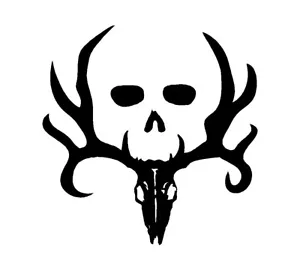 Bone Collector Skull Vinyl Decal Car Truck Window Laptop Hunting Sticker - Picture 1 of 5
