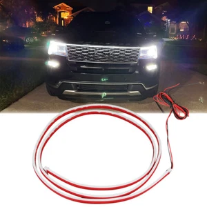 Lámpara flexible de coche 180 cm luces de circulación diurna dinámicas blancas para Ford Expedition - Imagen 1 de 15