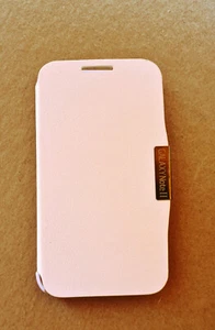 Leather Cover Samsung Galaxy Note II N7100 White - Picture 1 of 2