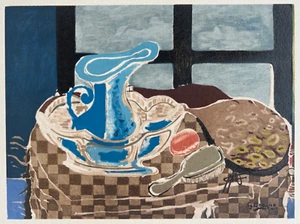 Georges Braque Stone Lithograph 1945 "La Cuvette Bleue" Plate Signed Mourlot - Picture 1 of 5