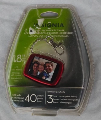 Insignia Digital Picture Key Chain. 1.8"- NS-DKEYRD10 - NEW - Image 1 of 2
