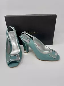 Nicole Miller Ritta Seaform tacchi punta aperta slingback taglia 6,5 M - Foto 1 di 9