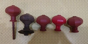 Job Lot of 5 Original Antique Victorian Door Knob Handles Cast Iron - Picture 1 of 3